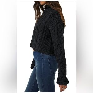 Free People | Cutting Edge Cable-knit Sweater